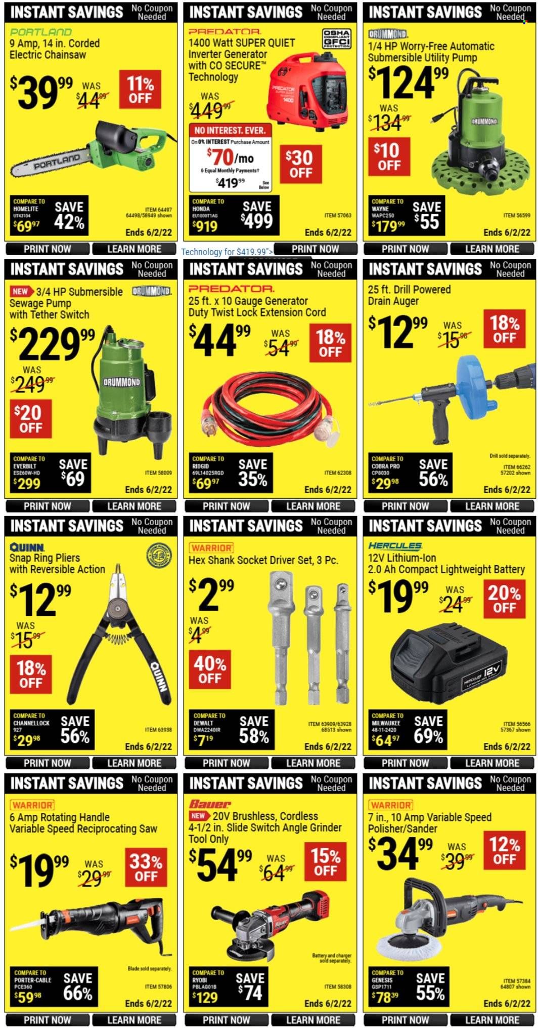 Harbor Freight Weekly Ad Flyer April 22 to April 29