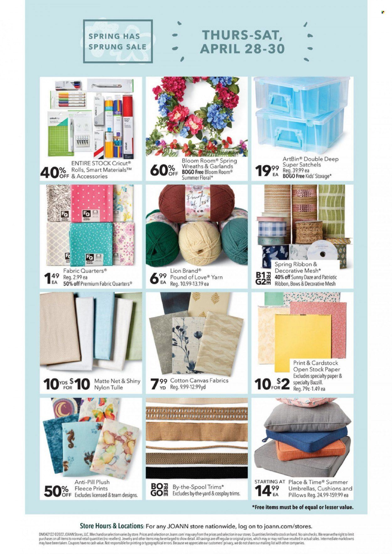 JOANN Weekly Ad Flyer April 22 to April 29