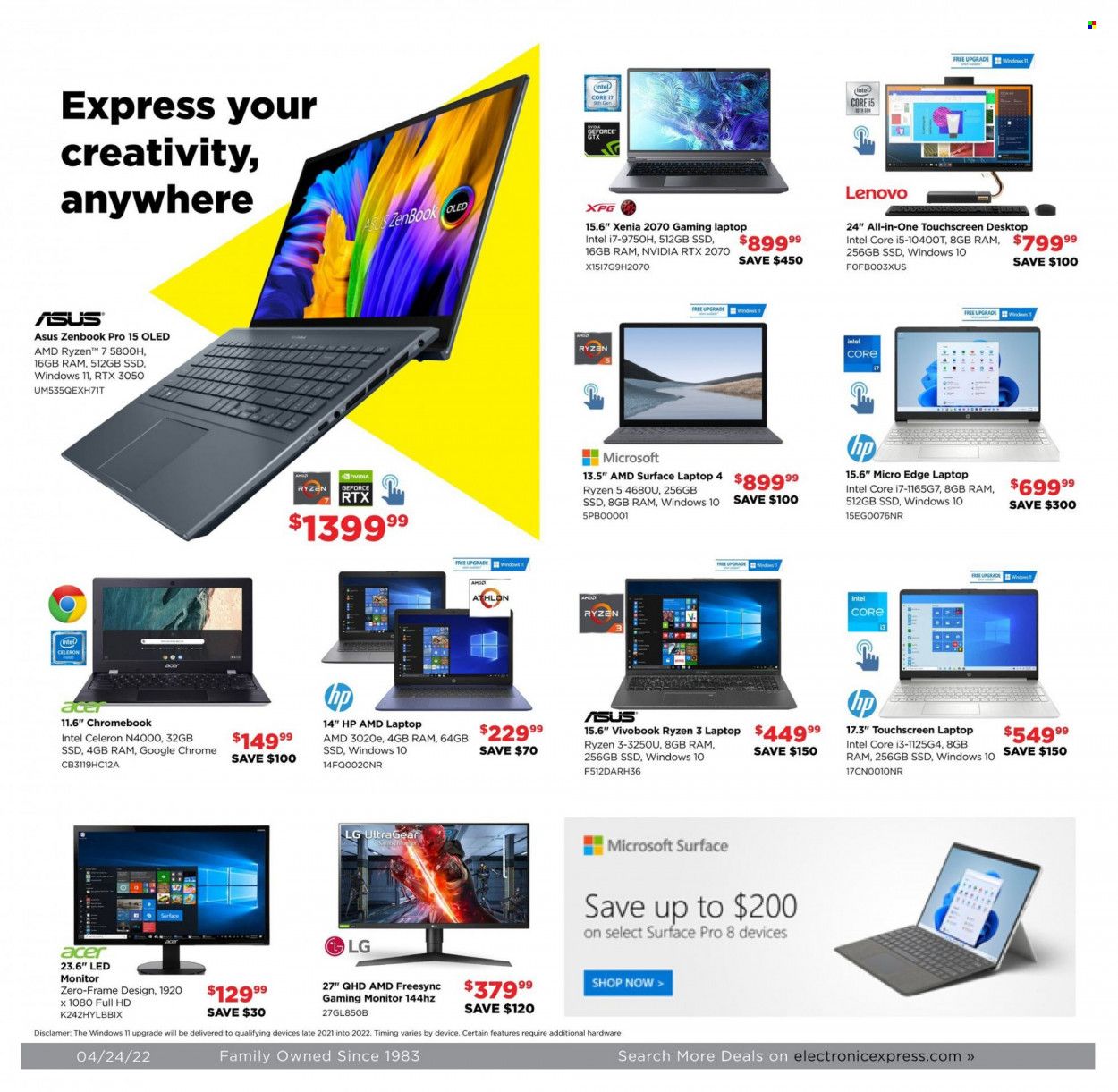 Electronic Express (AL, TN) Weekly Ad Flyer April 24 to May 1