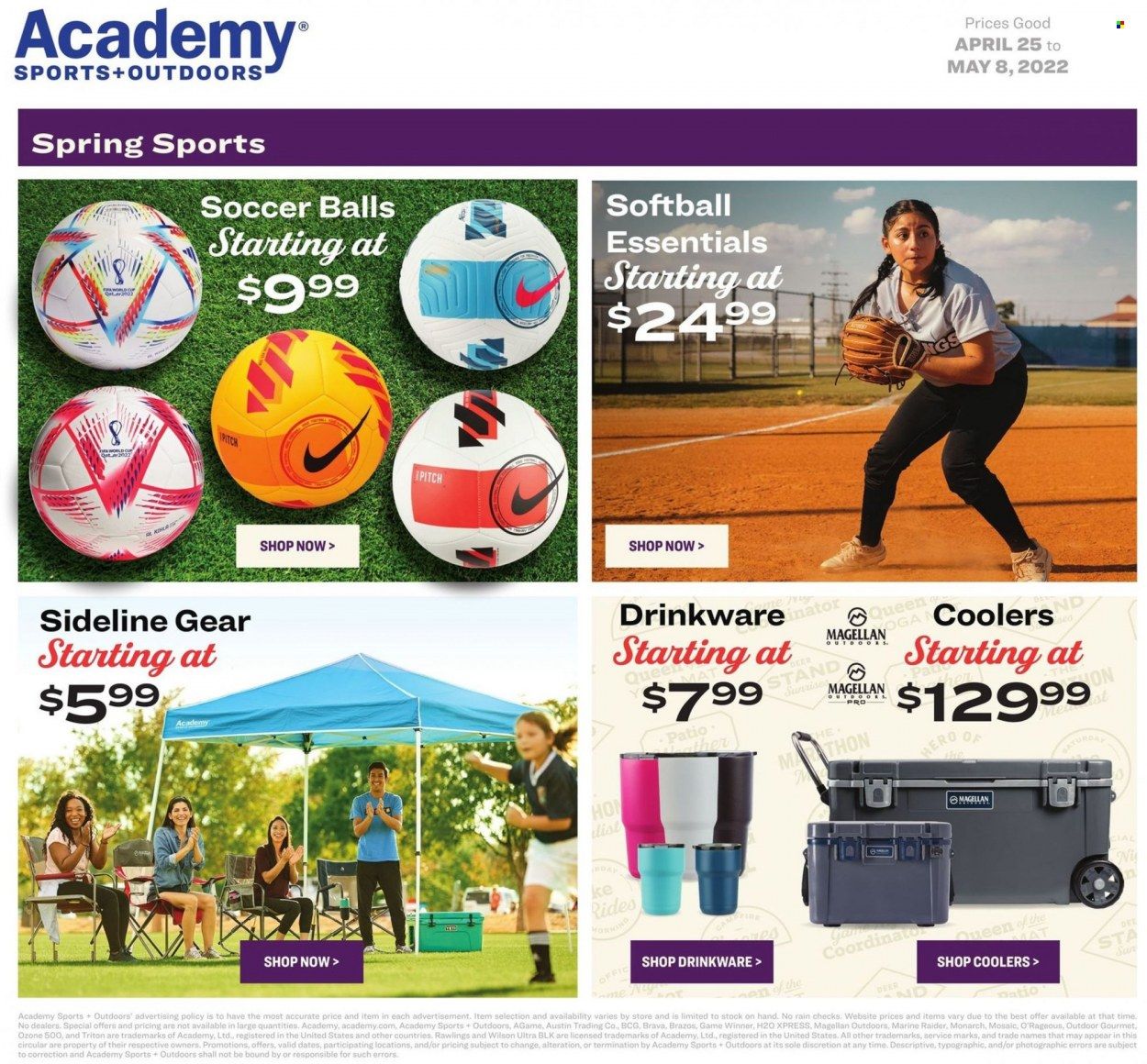 Academy Sports (AL, AR, GA, LA, MO, NC, SC, TN, TX) Weekly Ad Flyer April 24 to May 1