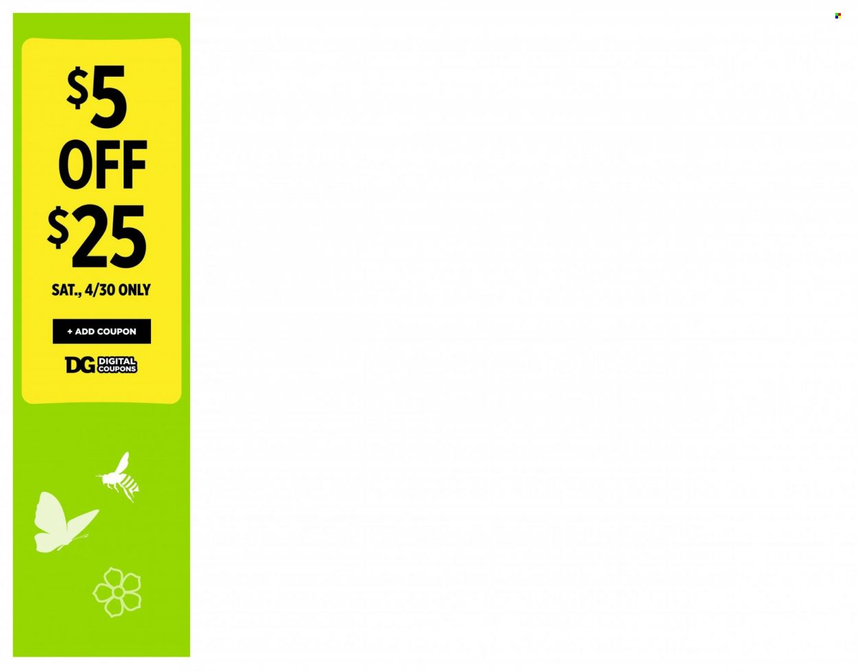 Dollar General (MS) Weekly Ad Flyer April 25 to May 2