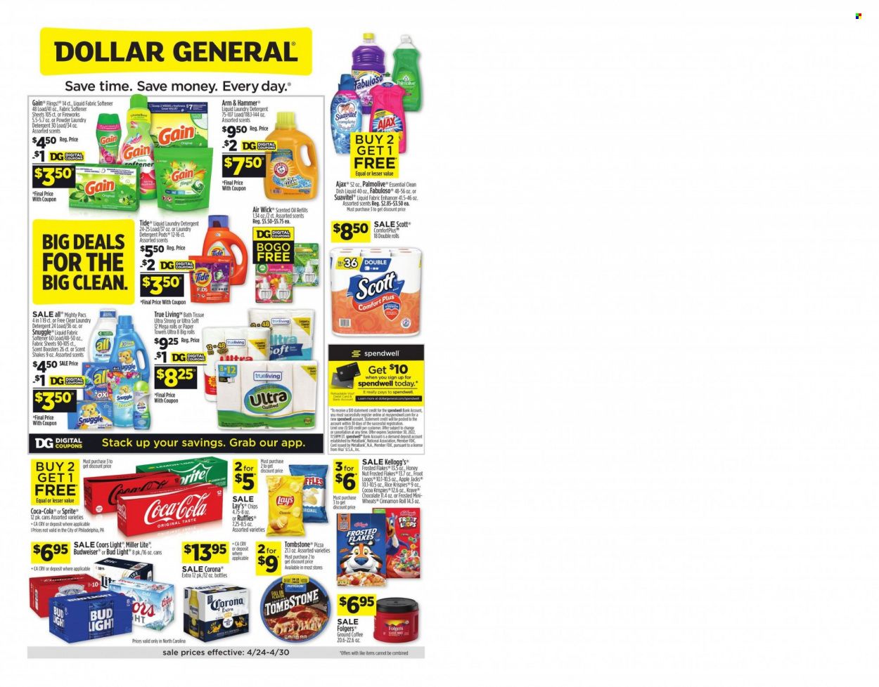 Dollar General (NC) Weekly Ad Flyer April 25 to May 2