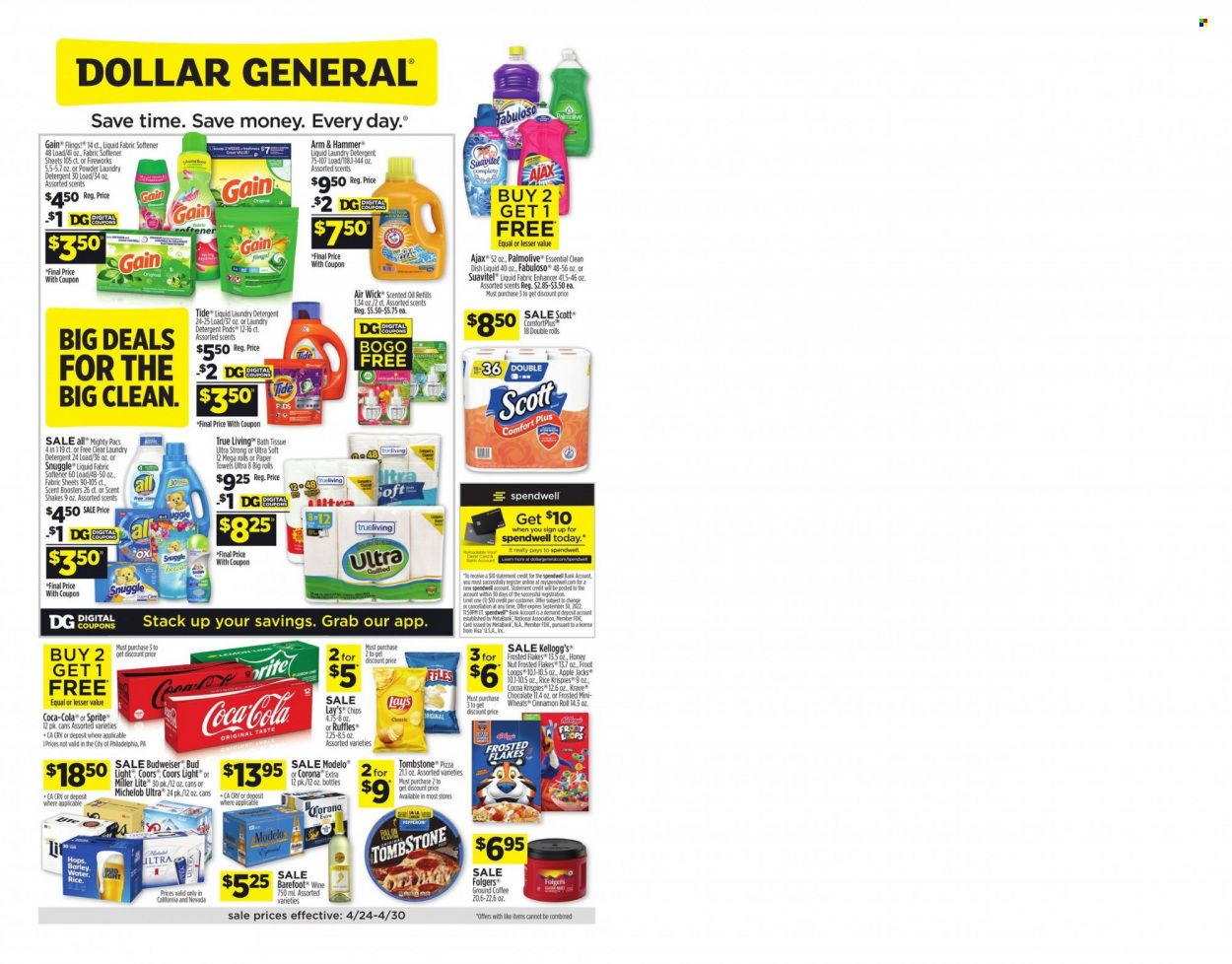 Dollar General (CA) Weekly Ad Flyer April 25 to May 2