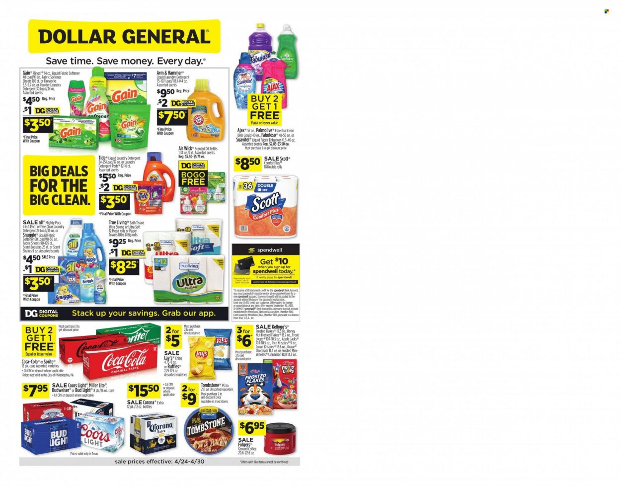 Dollar General (TX) Weekly Ad Flyer April 25 to May 2