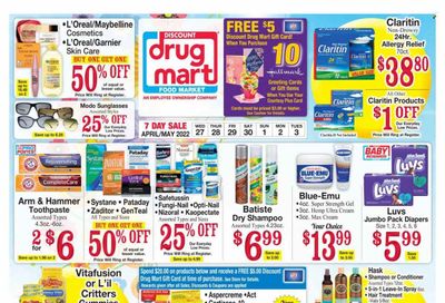 Discount Drug Mart (OH) Weekly Ad Flyer April 27 to May 4