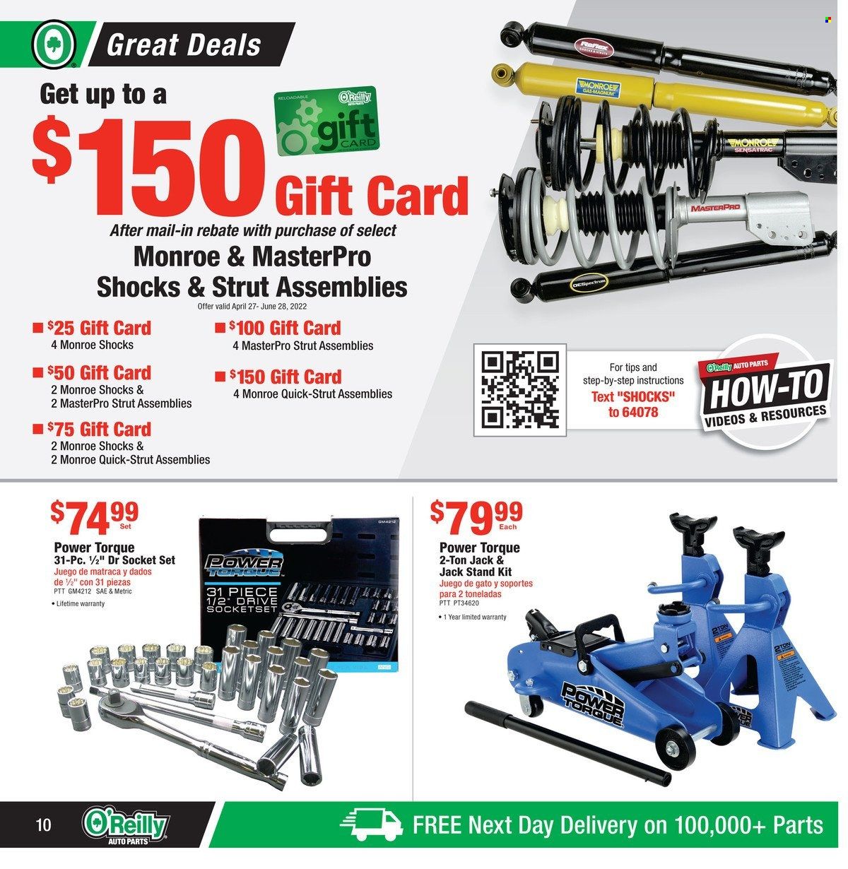 O'Reilly Auto Parts Weekly Ad Flyer April 28 to May 5