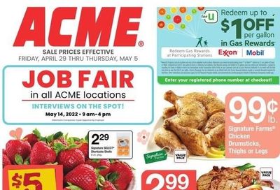 ACME (DE, NJ, NY, PA) Weekly Ad Flyer April 28 to May 5