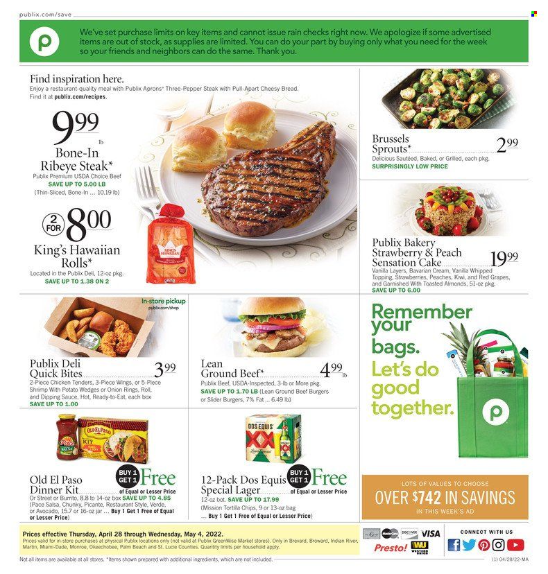 Publix (AL, FL, GA, NC, SC, TN) Weekly Ad Flyer April 28 to May 5