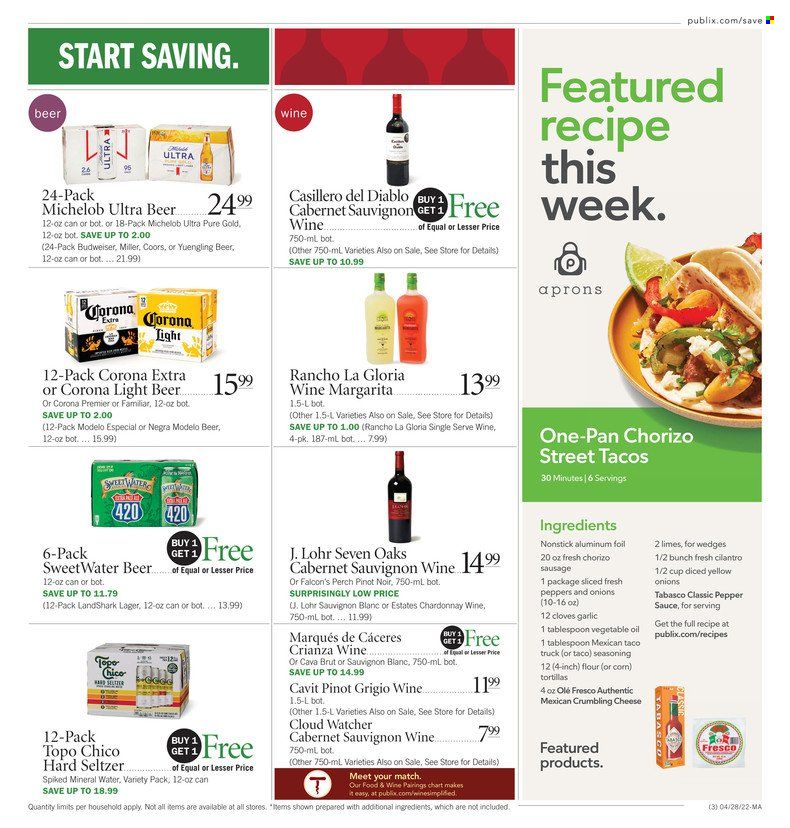 Publix (AL, FL, GA, NC, SC, TN) Weekly Ad Flyer April 28 to May 5