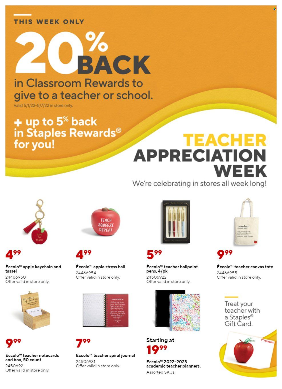 Staples Weekly Ad Flyer April 28 to May 5