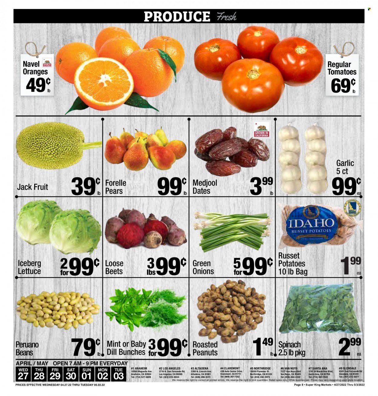 Super King Markets (CA) Weekly Ad Flyer April 28 to May 5