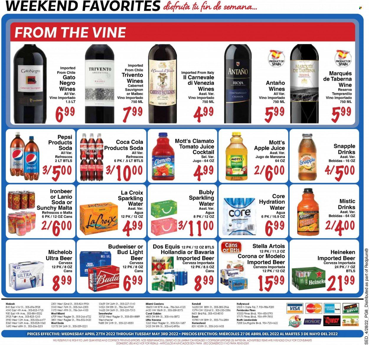 Sedano's (FL) Weekly Ad Flyer April 28 to May 5