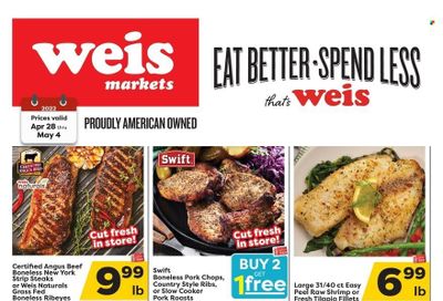 Weis (MD, NY, PA) Weekly Ad Flyer April 29 to May 6