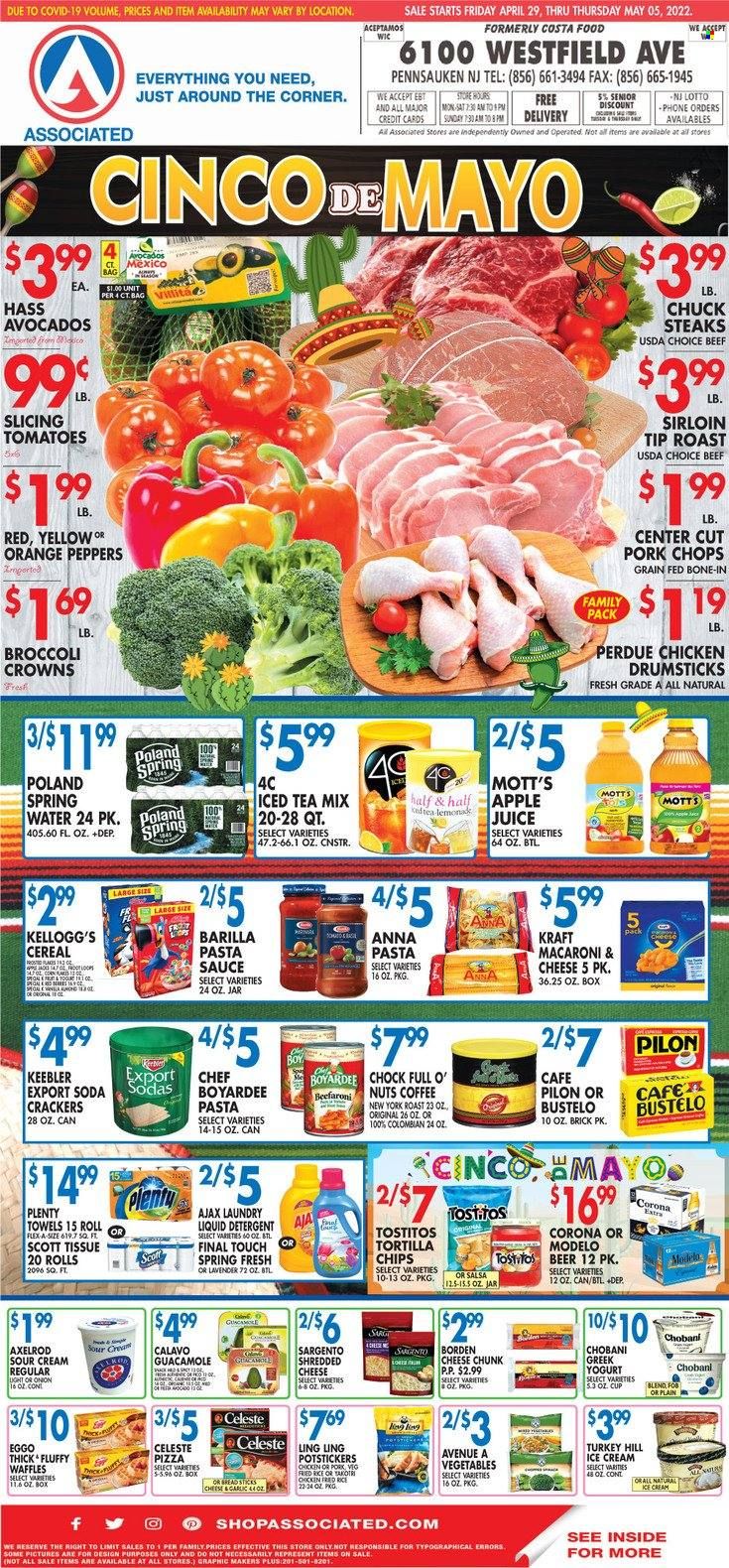 Associated Supermarkets (NY) Weekly Ad Flyer April 30 to May 7