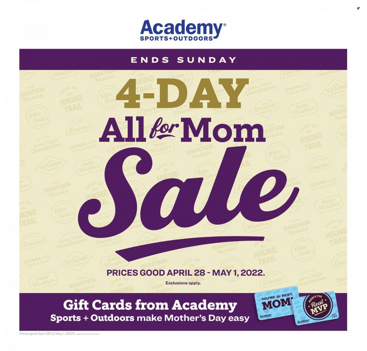 Academy Sports (AL, AR, GA, LA, MO, NC, SC, TN, TX) Weekly Ad Flyer April 30 to May 7