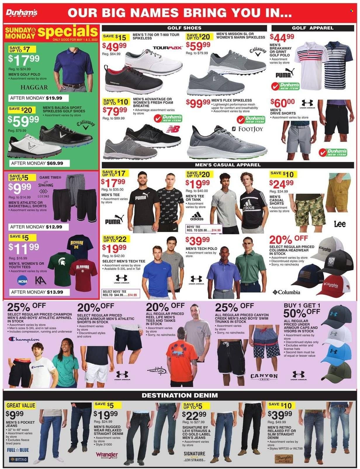 Dunham's Sports Weekly Ad Flyer April 30 to May 7