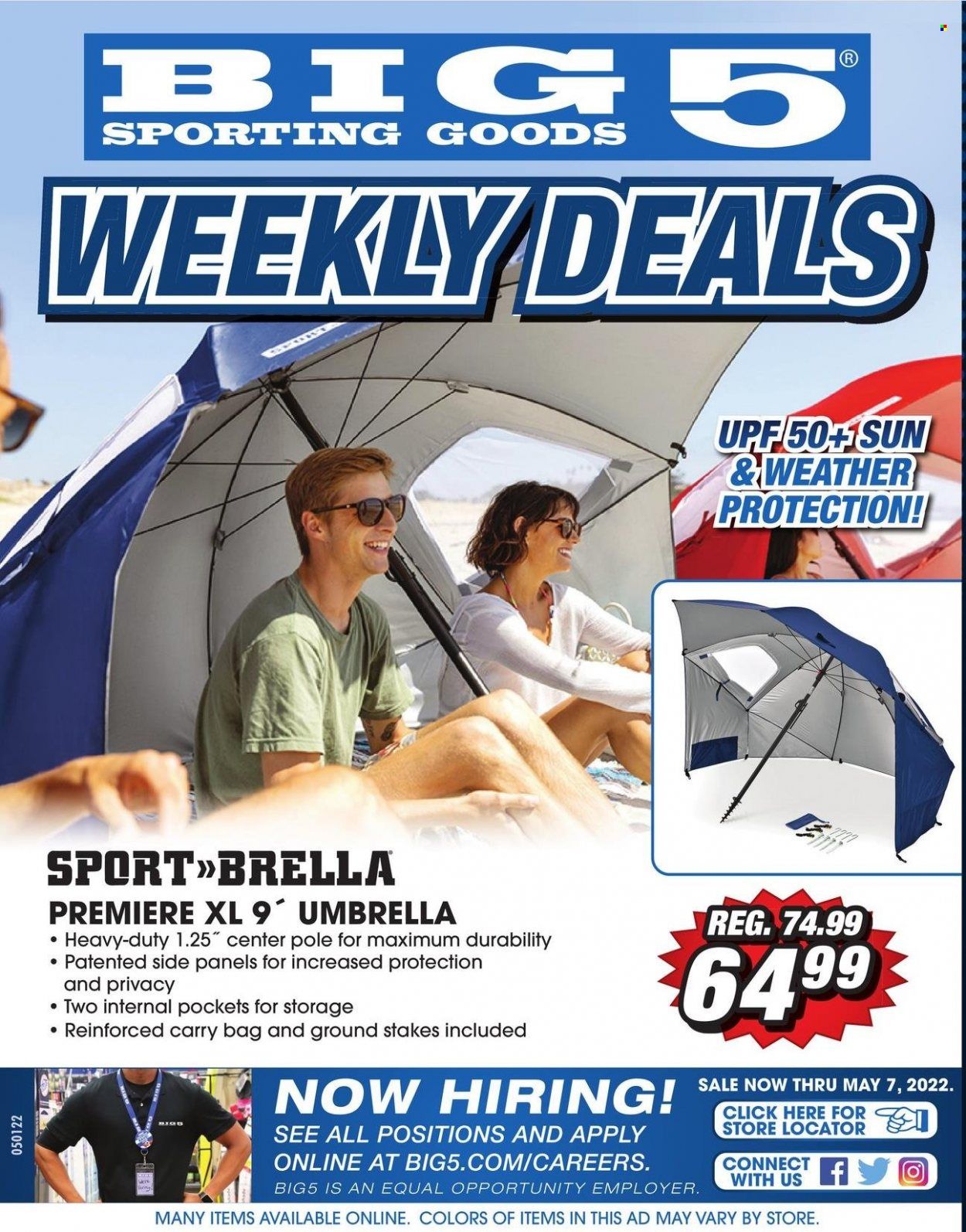 Big 5 (AZ, CA, CO, ID, NM, OR, UT, WA) Weekly Ad Flyer May 1 to May 8