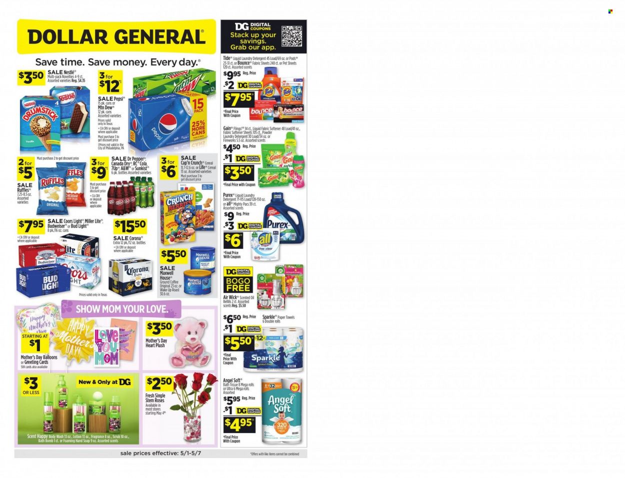 Dollar General (TX) Weekly Ad Flyer May 2 to May 9