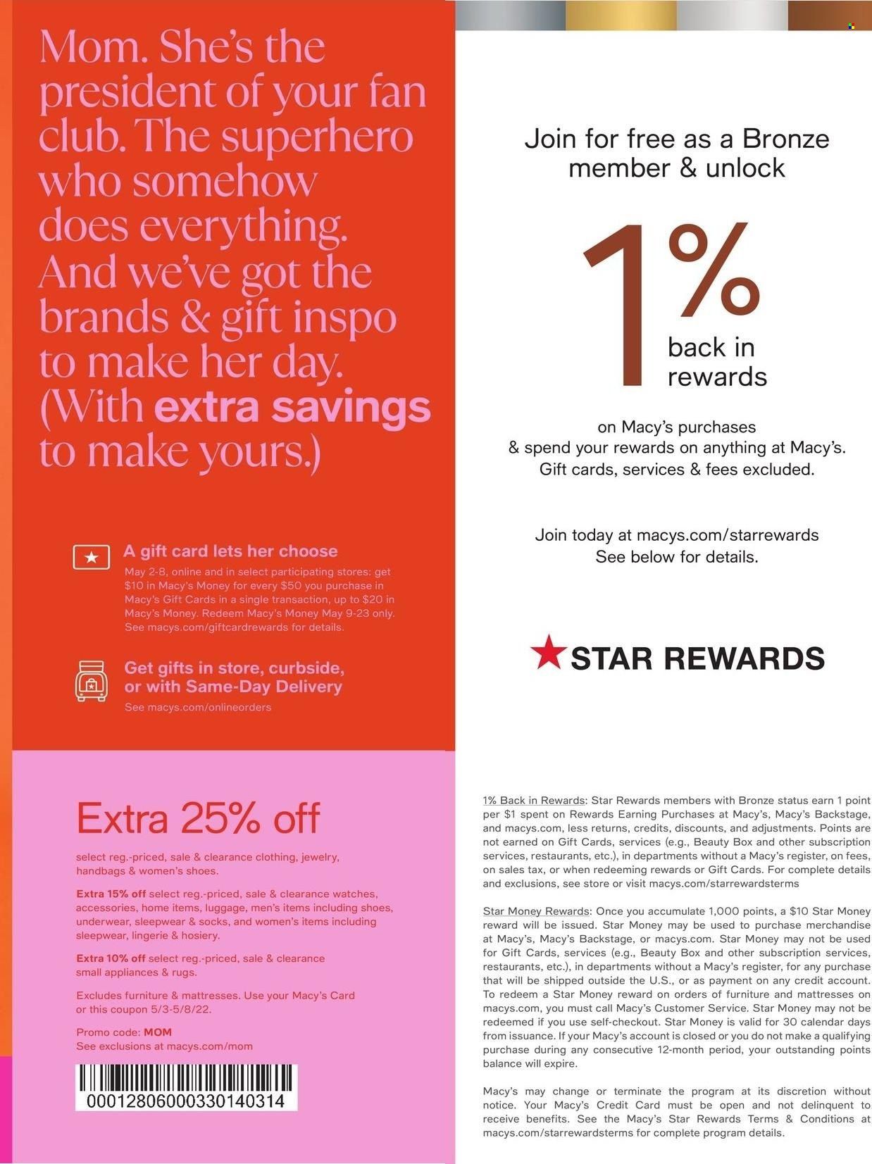Macy's Weekly Ad Flyer May 3 to May 10