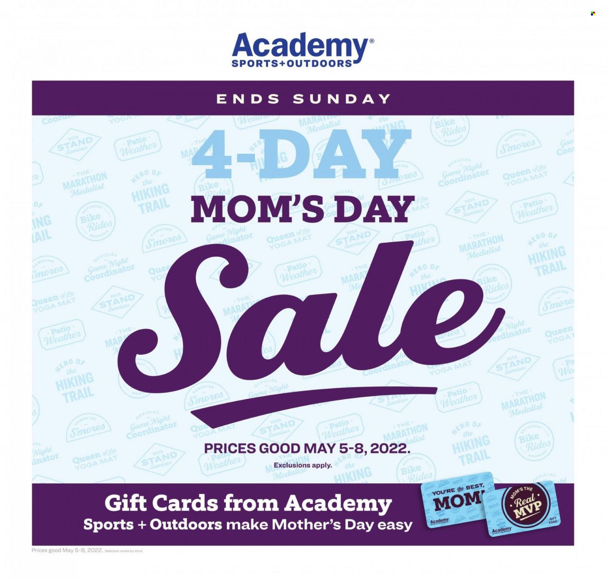 Academy Sports (AL, AR, GA, LA, MO, NC, SC, TN, TX) Weekly Ad Flyer May 4 to May 11