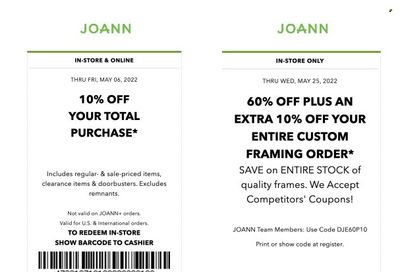 JOANN Weekly Ad Flyer May 5 to May 12