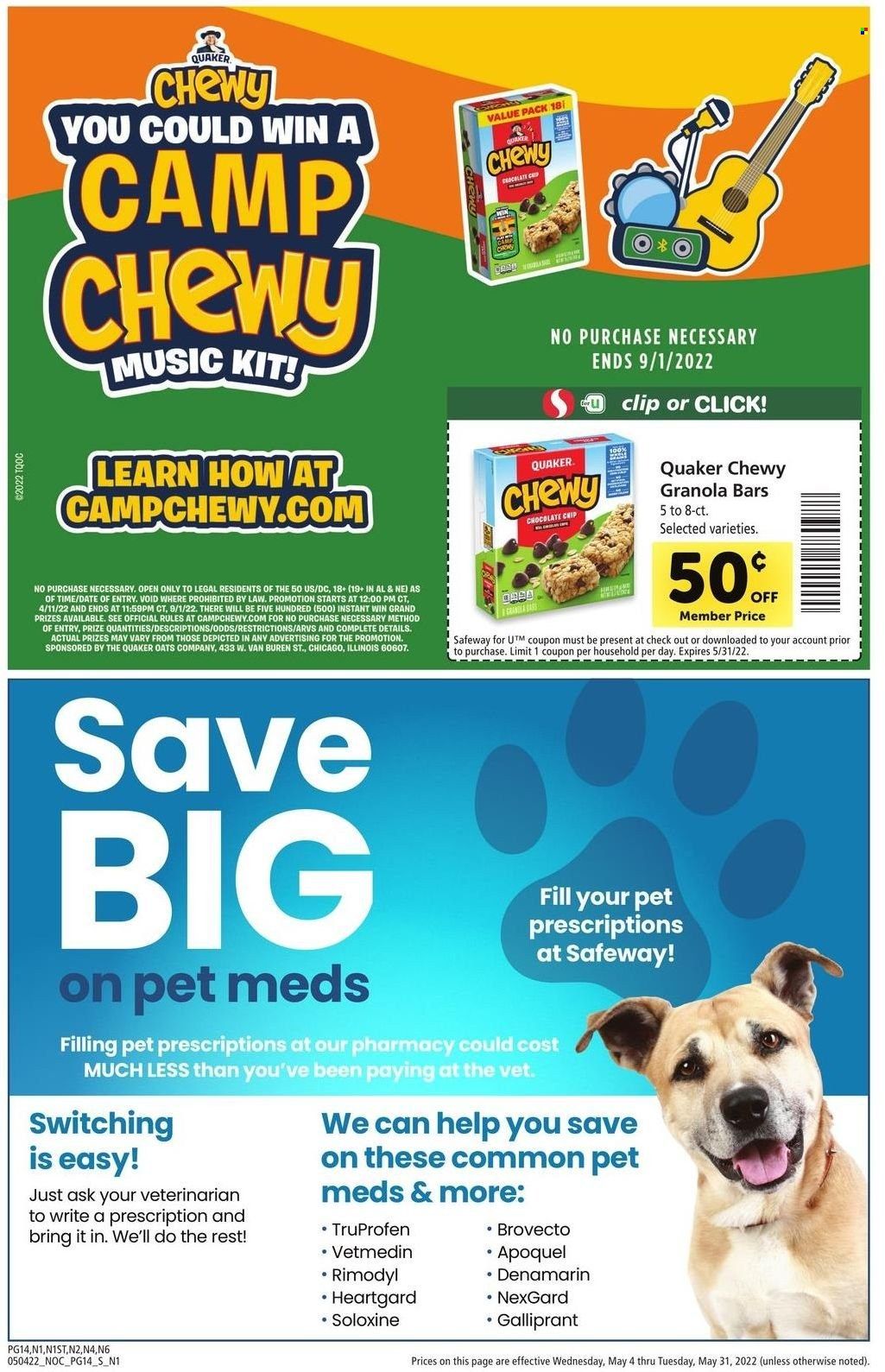 Safeway (AZ, CA, CO, HI, MD, NE, OR, VA, WA) Weekly Ad Flyer May 5 to May 12