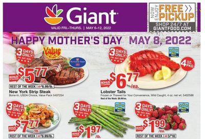 Giant Food (DE, MD, VA) Weekly Ad Flyer May 5 to May 12