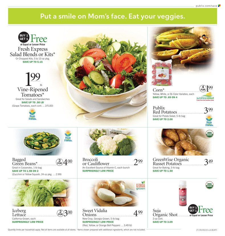 Publix (AL, FL, GA, NC, SC, TN) Weekly Ad Flyer May 5 to May 12