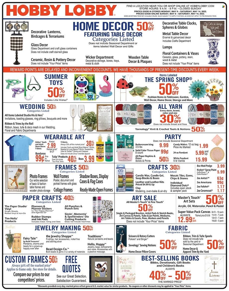 Hobby Lobby Weekly Ad Flyer May 8 to May 15