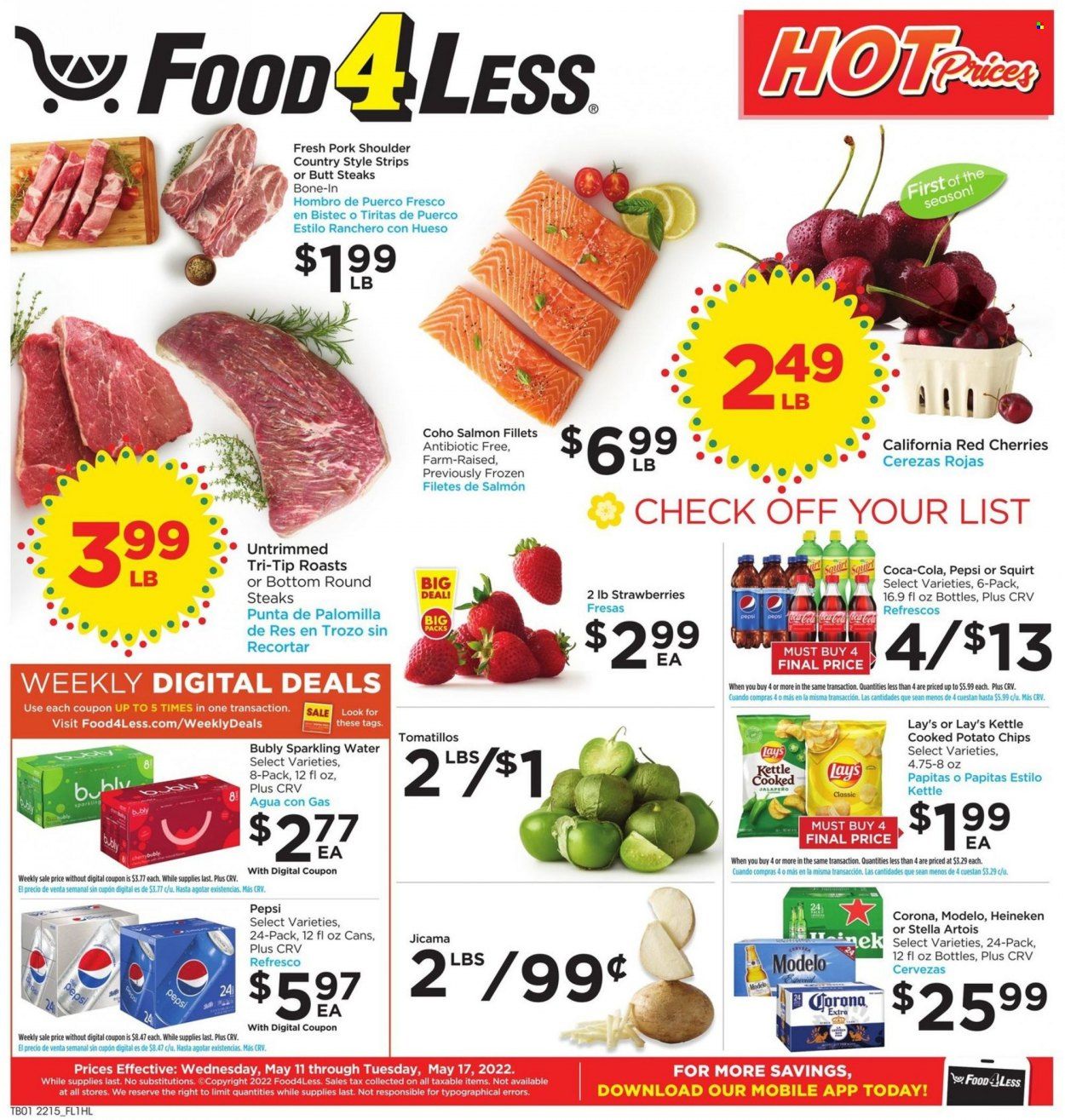 Food 4 Less (CA) Weekly Ad Flyer May 10 to May 17