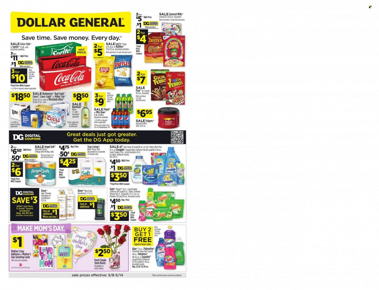 Dollar General (CA, NV) Weekly Ad Flyer May 10 to May 17