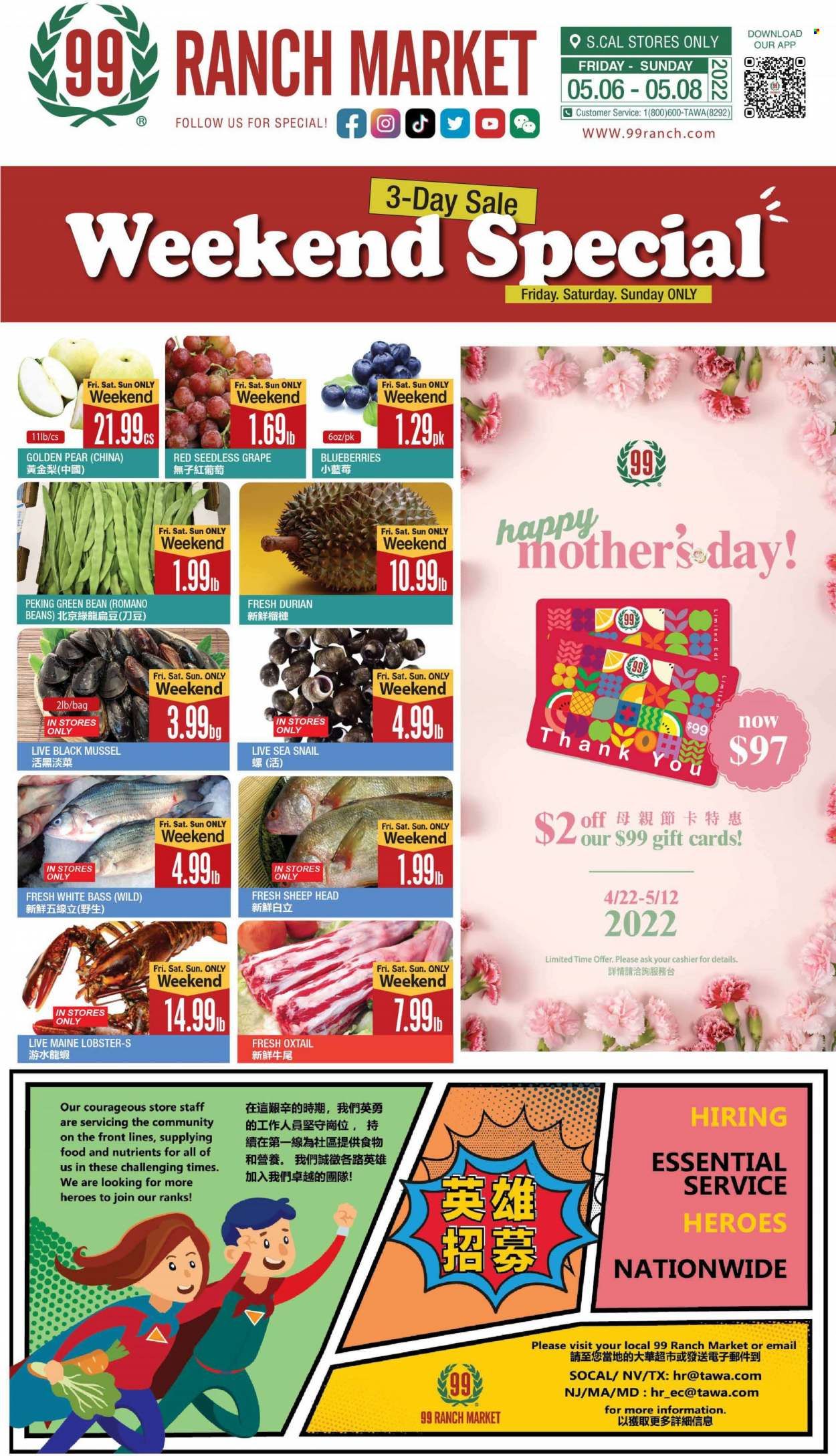 99 Ranch Market (CA) Weekly Ad Flyer May 11 to May 18