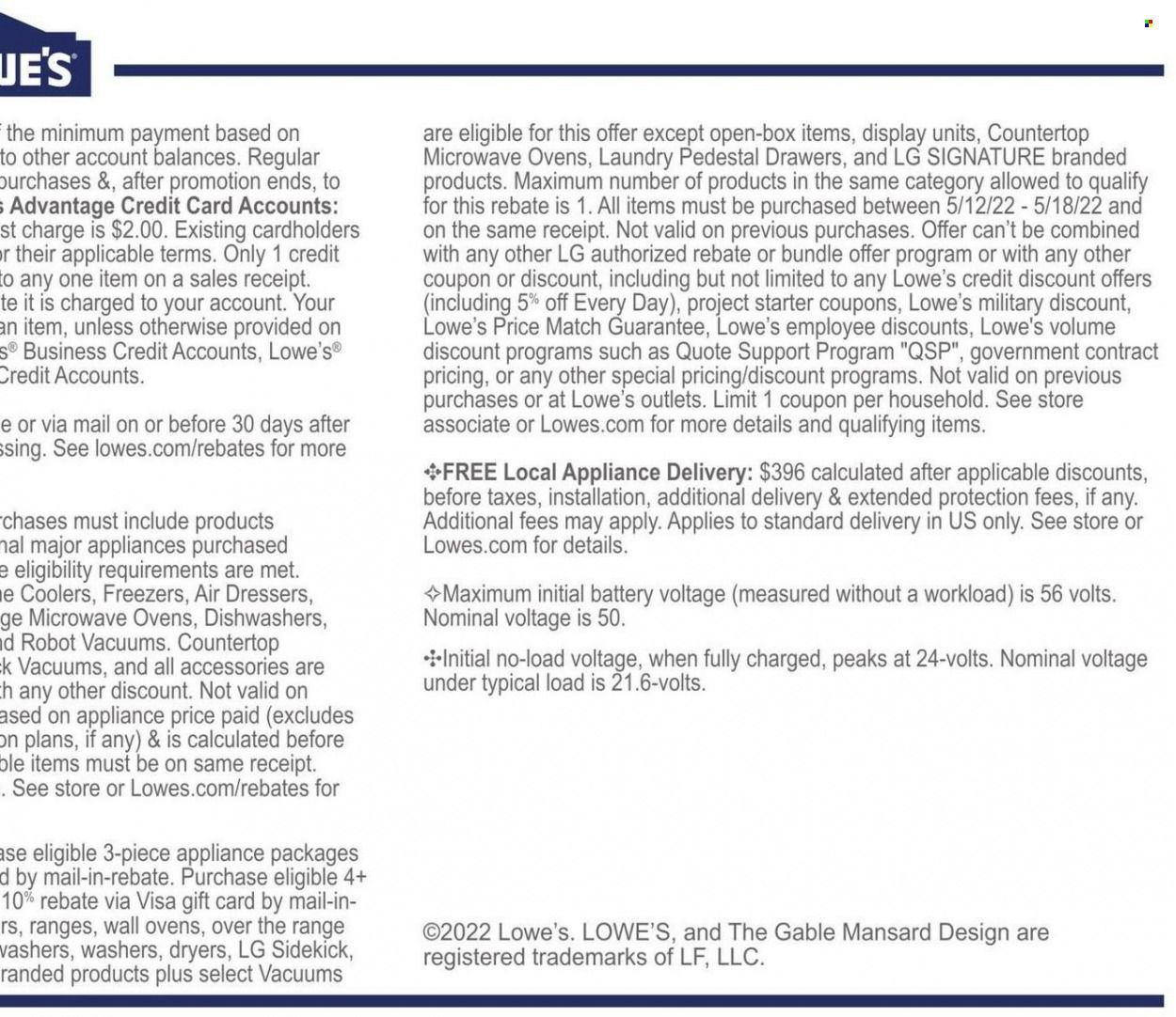 Lowe's Weekly Ad Flyer May 11 to May 18