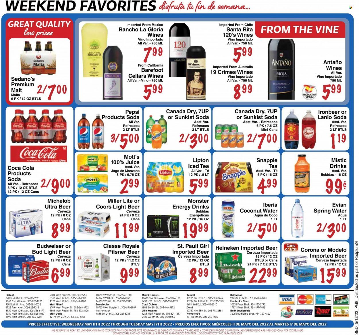 Sedano's (FL) Weekly Ad Flyer May 11 to May 18