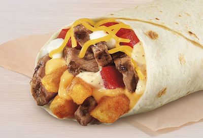 Taco Bell Launches their Steak White Hot Ranch Fries Burrito