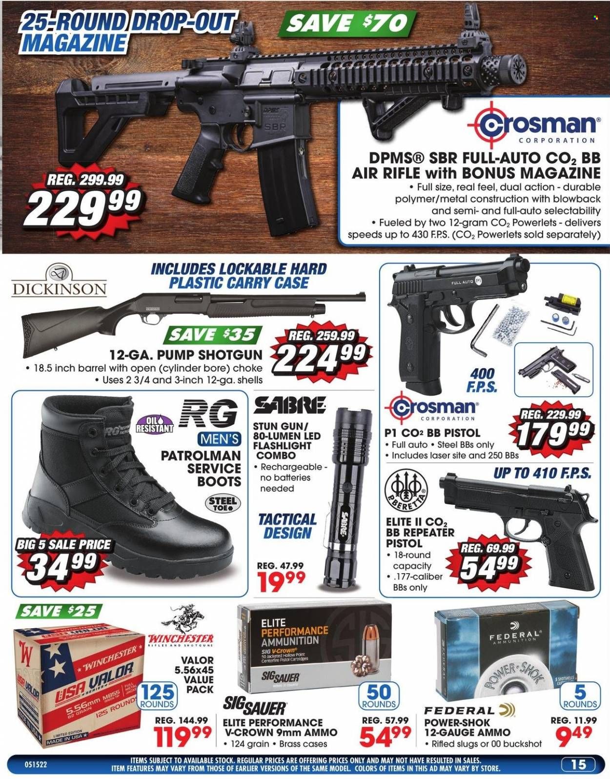 Big 5 (AZ, CA, CO, ID, NM, OR, UT, WA) Weekly Ad Flyer May 16 to May 23