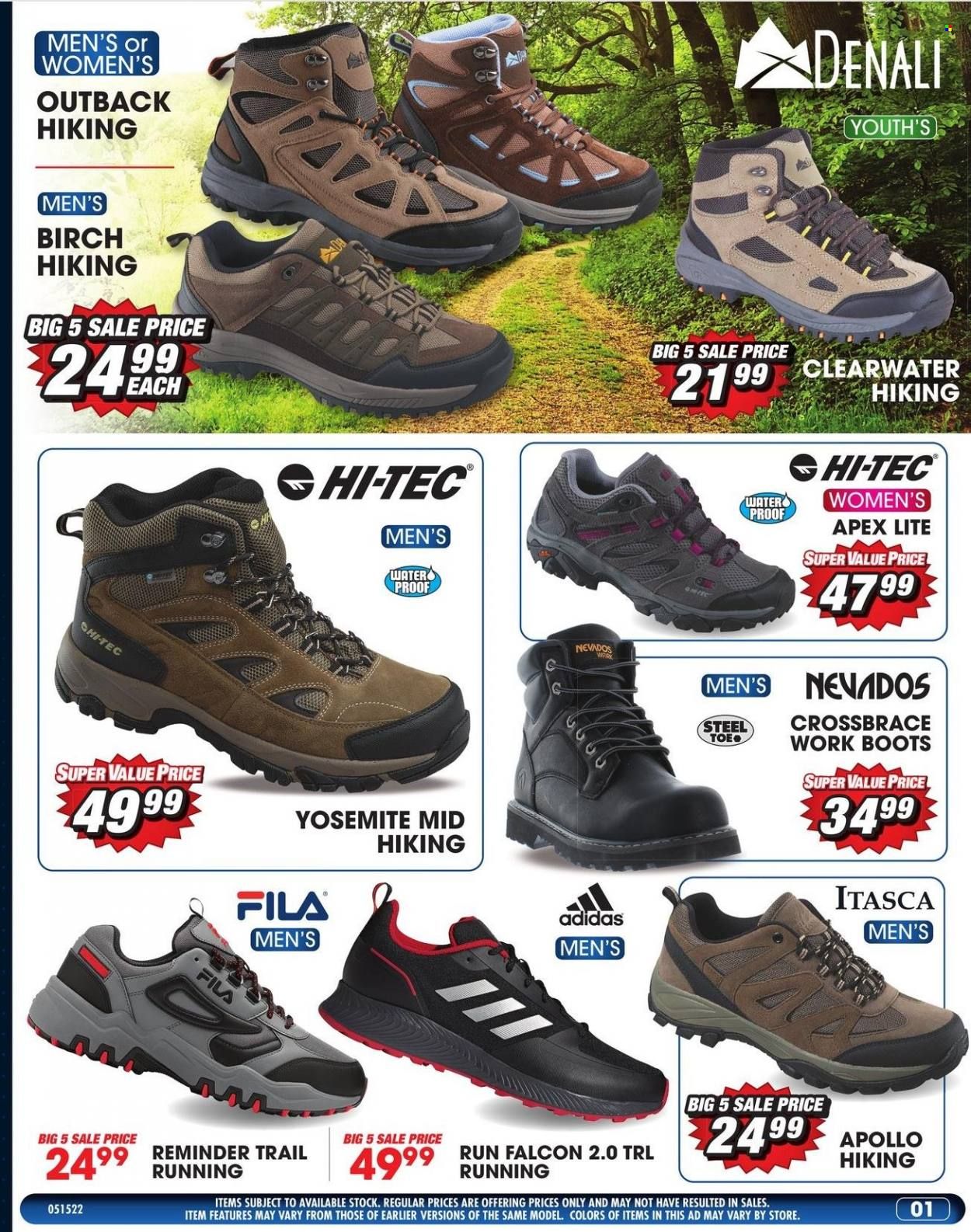 Big 5 (AZ, CA, CO, ID, NM, OR, UT, WA) Weekly Ad Flyer May 16 to May 23
