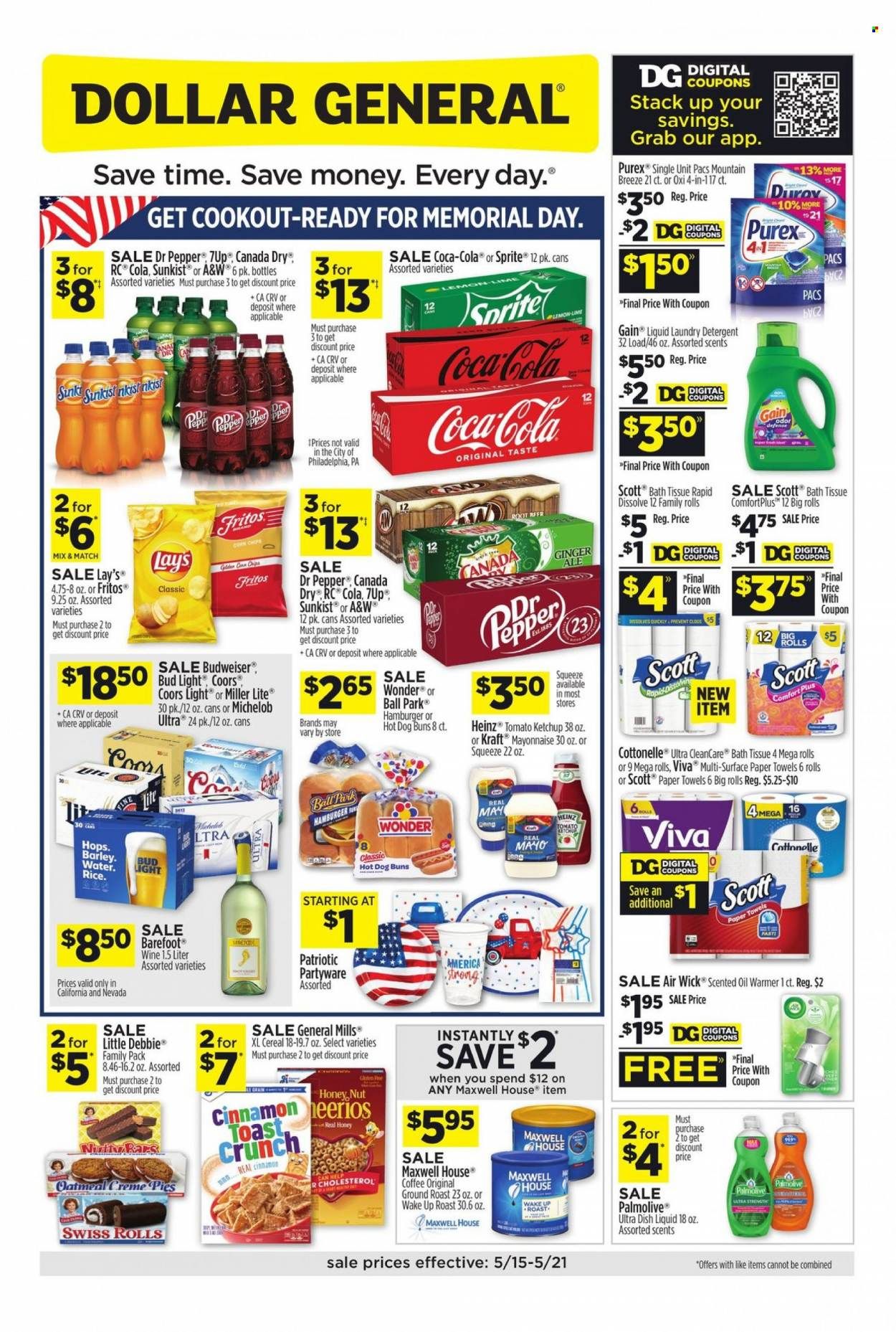 Dollar General (CA, NV) Weekly Ad Flyer May 16 to May 23
