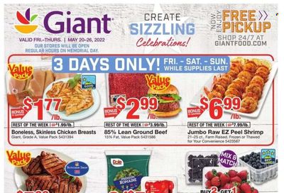 Giant Food (DE, MD, VA) Weekly Ad Flyer May 19 to May 26