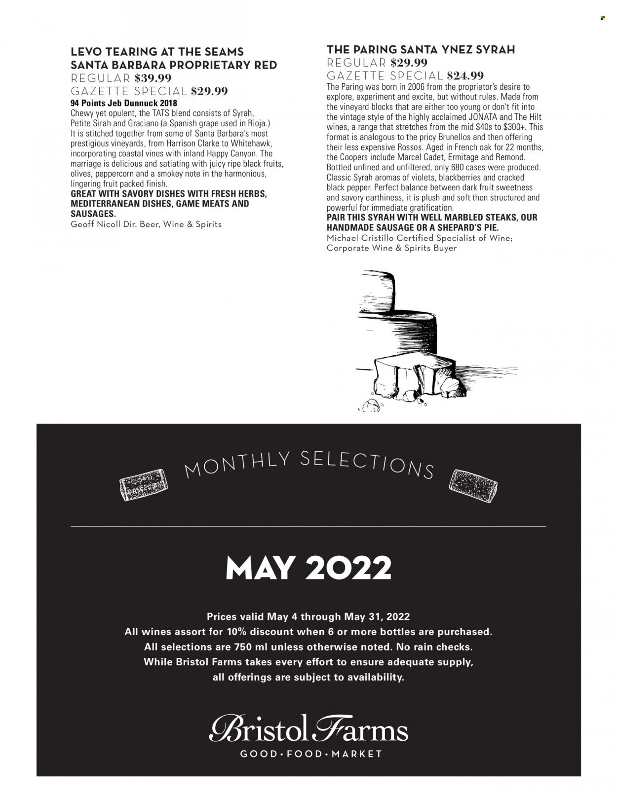Bristol Farms (CA) Weekly Ad Flyer May 19 to May 26