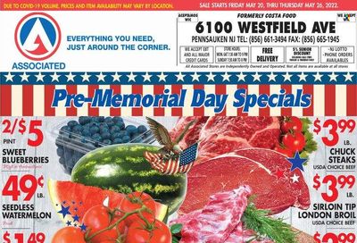 Associated Supermarkets (NY) Weekly Ad Flyer May 20 to May 27