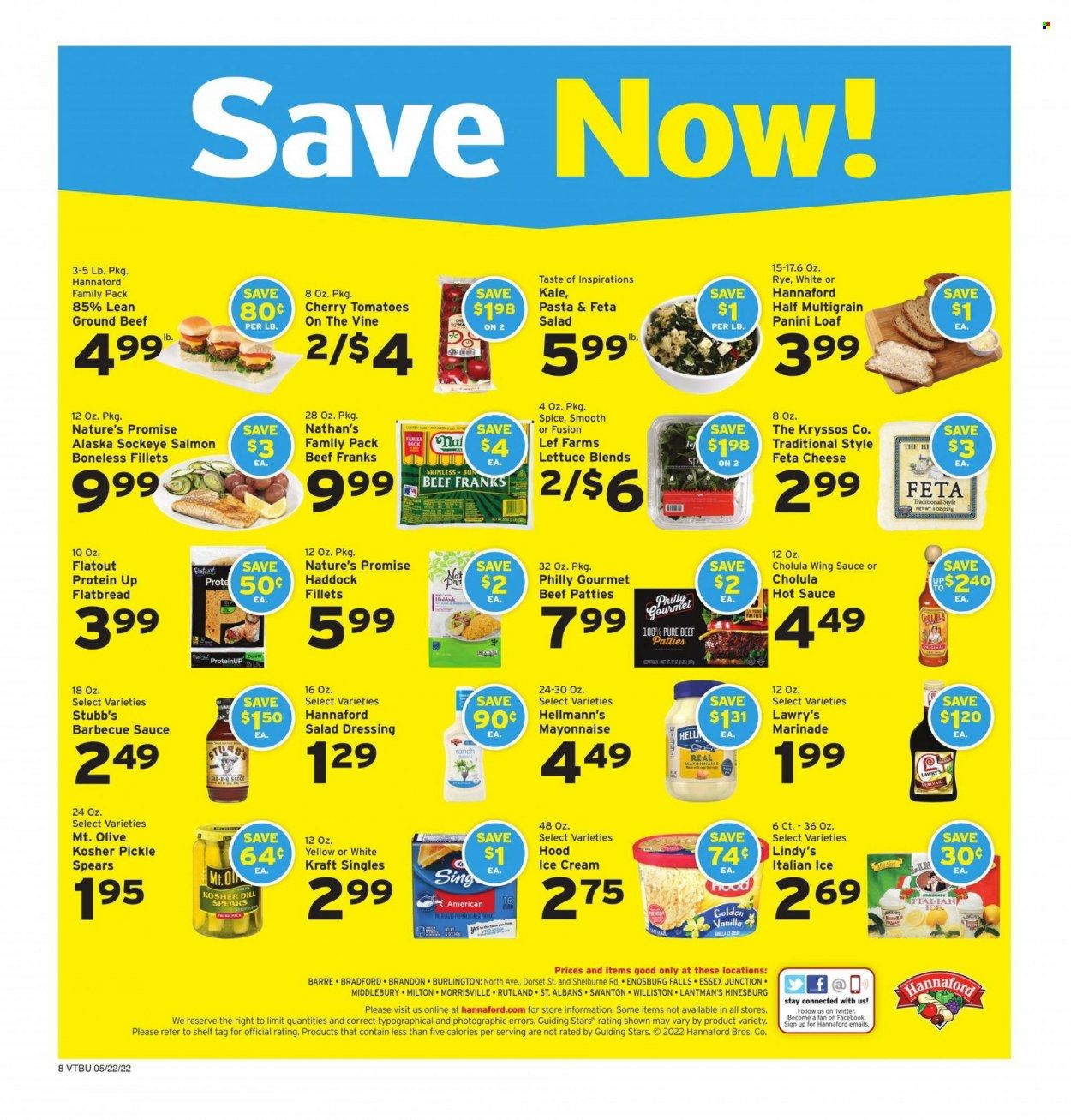 Hannaford (VT) Weekly Ad Flyer May 22 to May 29