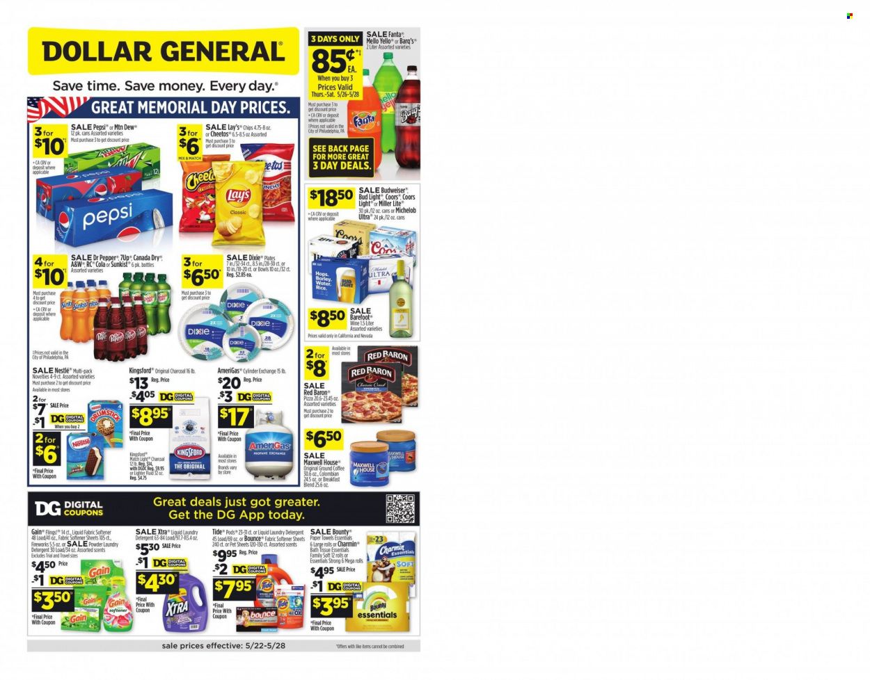 Dollar General (CA, NV) Weekly Ad Flyer May 24 to May 31