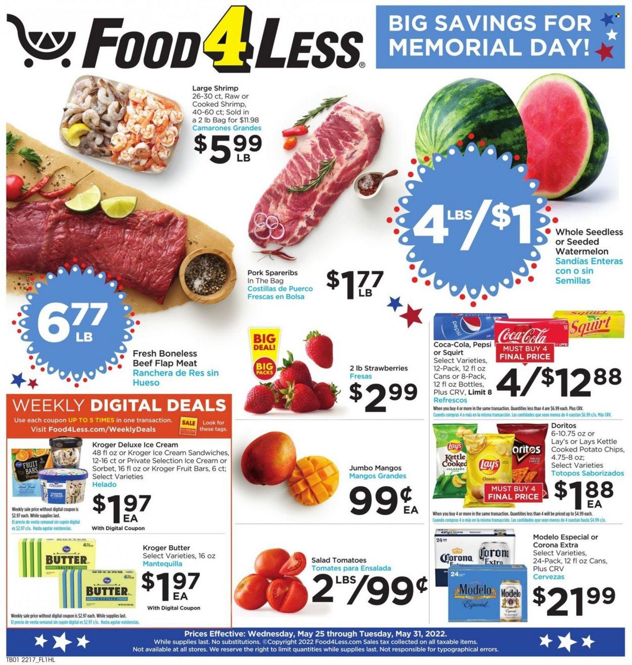 Food 4 Less (CA) Weekly Ad Flyer May 24 to May 31
