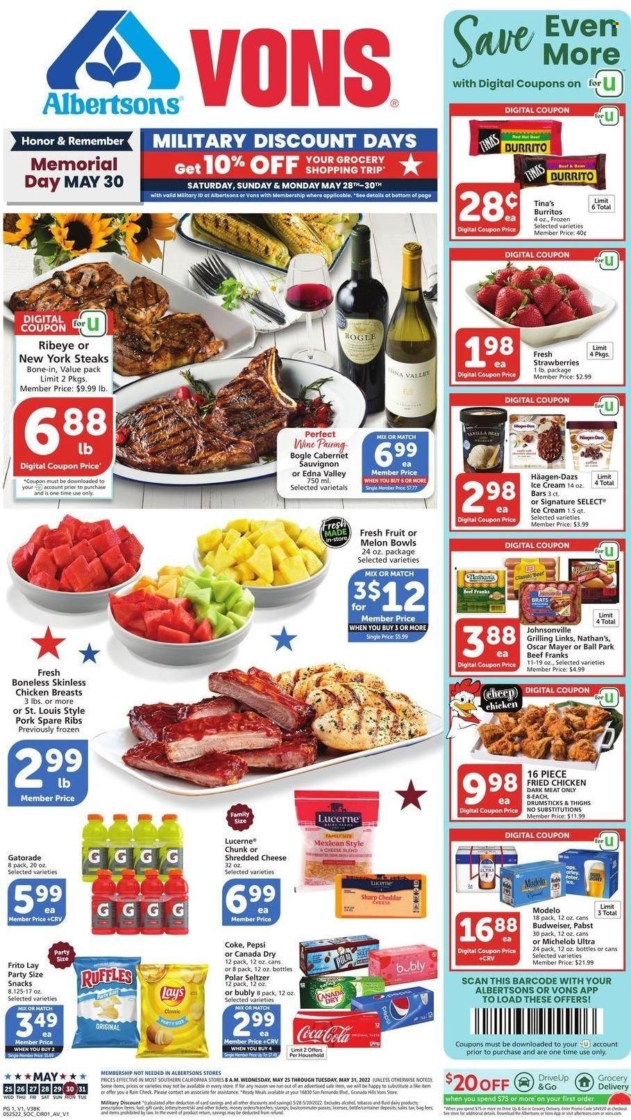 Albertsons (CA, ID, LA, MT, OR, TX, WA) Weekly Ad Flyer May 24 to May 31