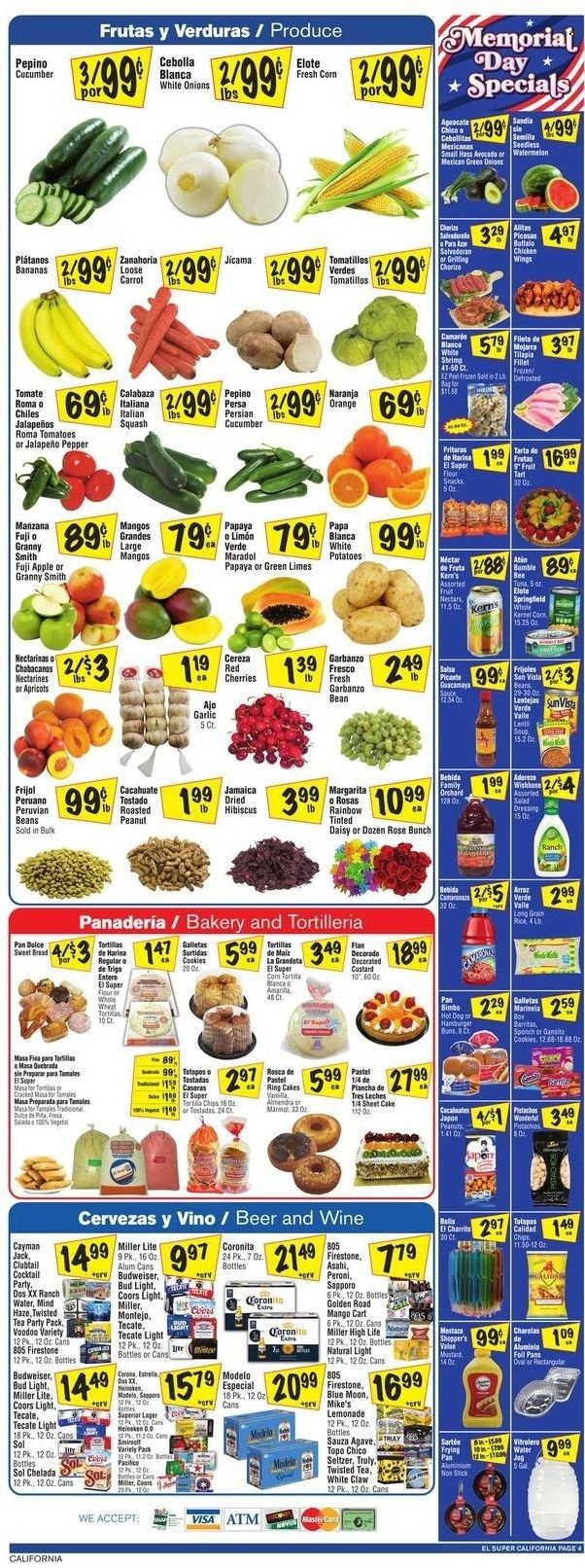 El Super (CA, NM, NV, TX) Weekly Ad Flyer May 25 to June 1