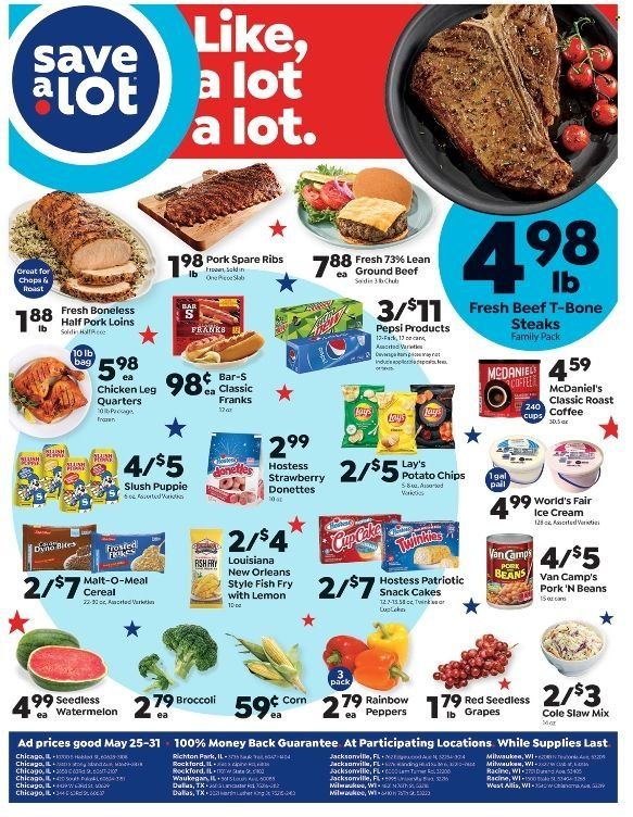Save a Lot Weekly Ad Flyer May 25 to June 1