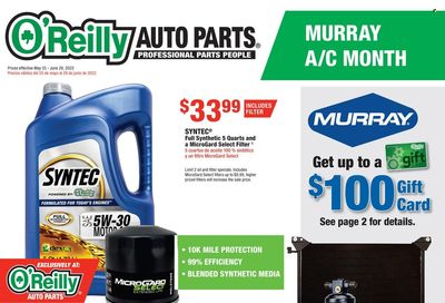 O'Reilly Auto Parts Weekly Ad Flyer May 25 to June 1