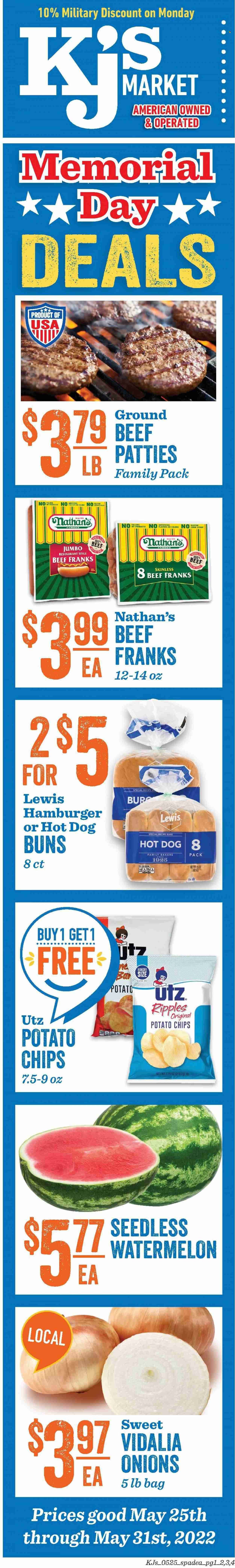 KJ´s Market (GA, SC) Weekly Ad Flyer May 25 to June 1