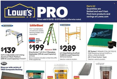 Lowe's Weekly Ad Flyer May 25 to June 1